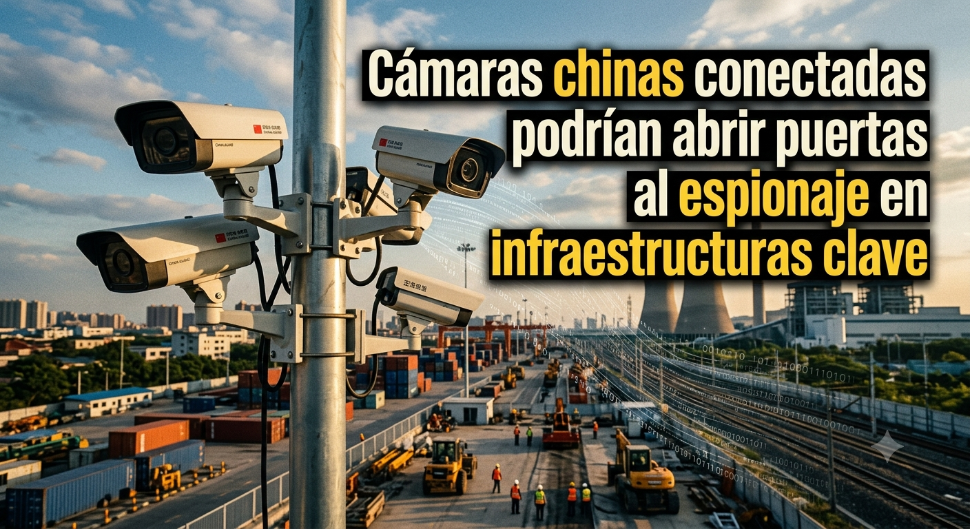 Cámaras chinas conectadas: riesgo real para infraestructuras críticas