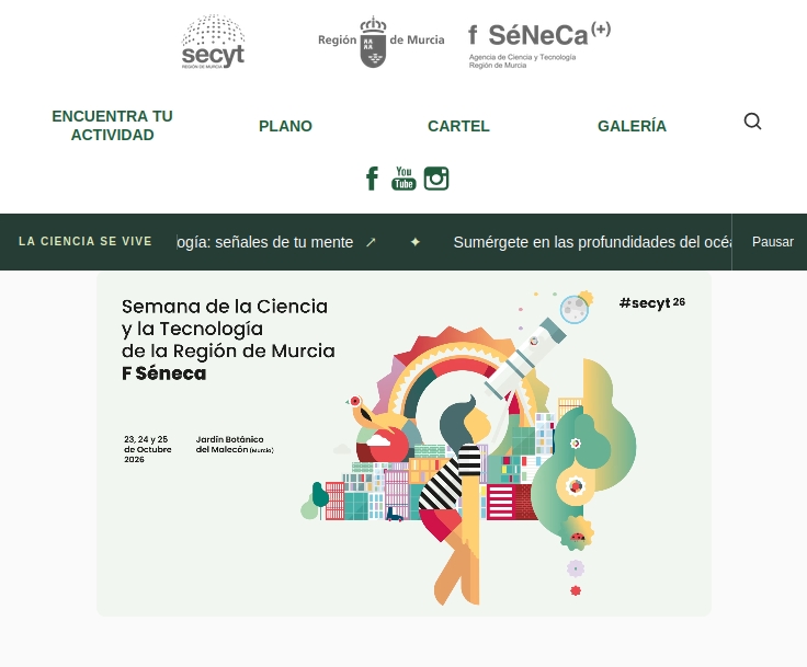 XXIII Semana de la Ciencia y Tecnología en Murcia: 75 entidades y 100 expositores