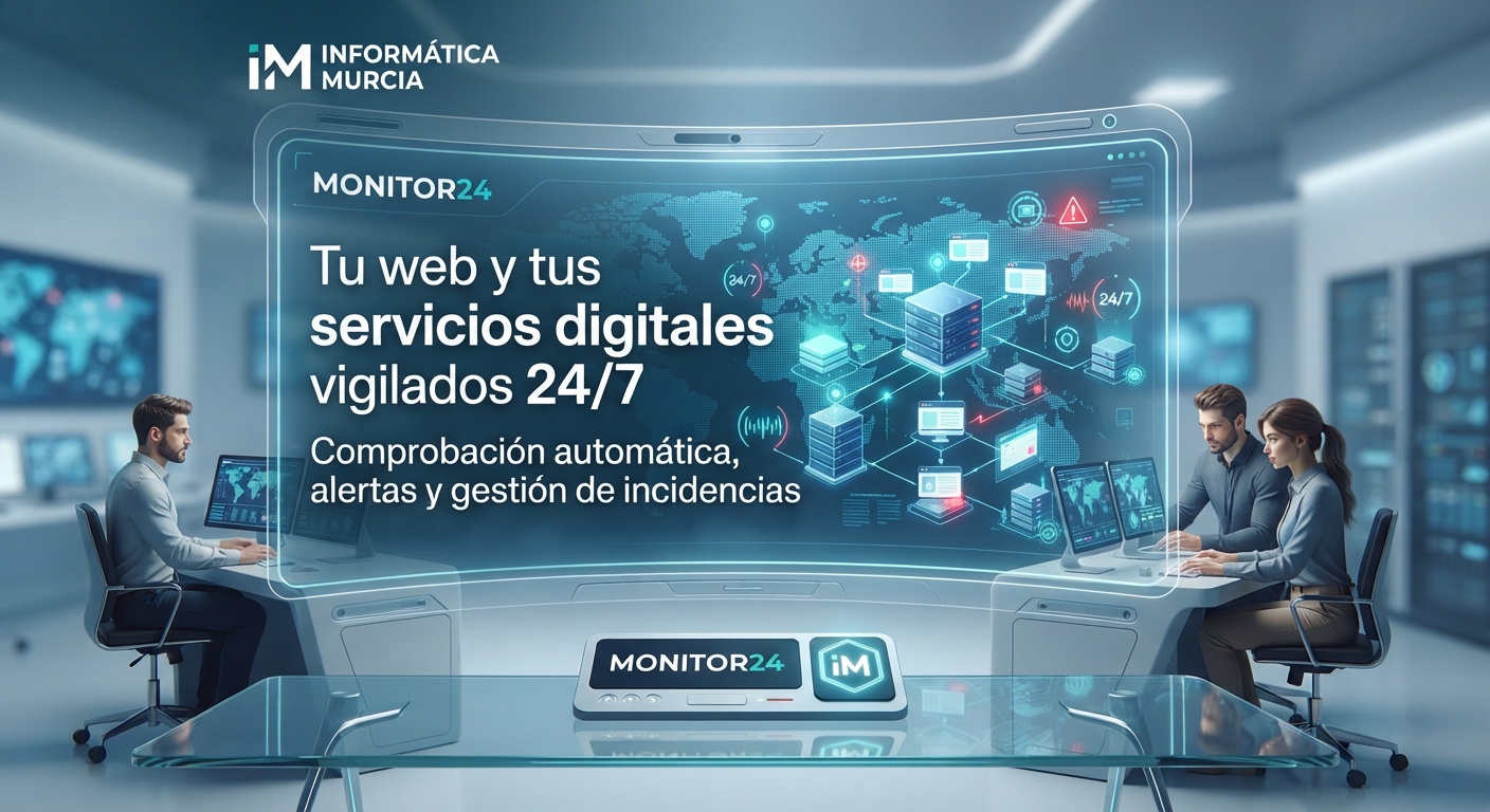
                            Tu web y tus servicios digitales vigilados 